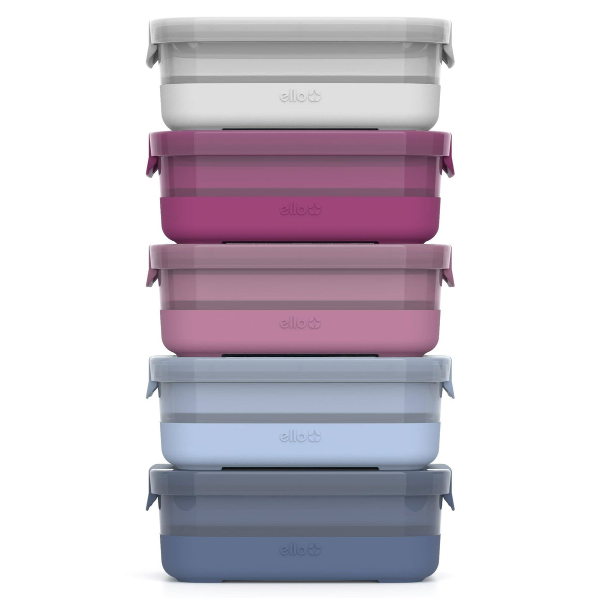 Ello 10pc Plastic Meal Prep Food Storage Container Set