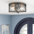 Millikin 2-Light Flush Mount Breakwater Bay IYK99S02