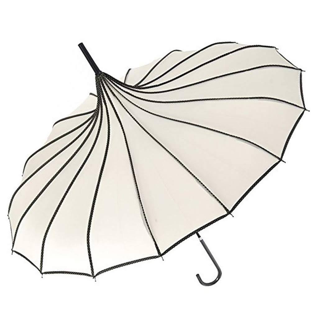 Vivi Sky Pagoda Peak Old-fashionable Ingenuity Umbrella Parasol (ivory)