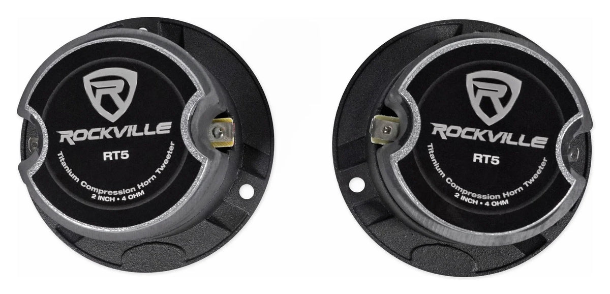 2) Pairs Rockville X6.5C Competition 6.5" 1000 Watt Component Car Audio Speakers