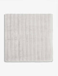 The White Company Ribbed Hydrocotton Bath Towel in Pearl Grey