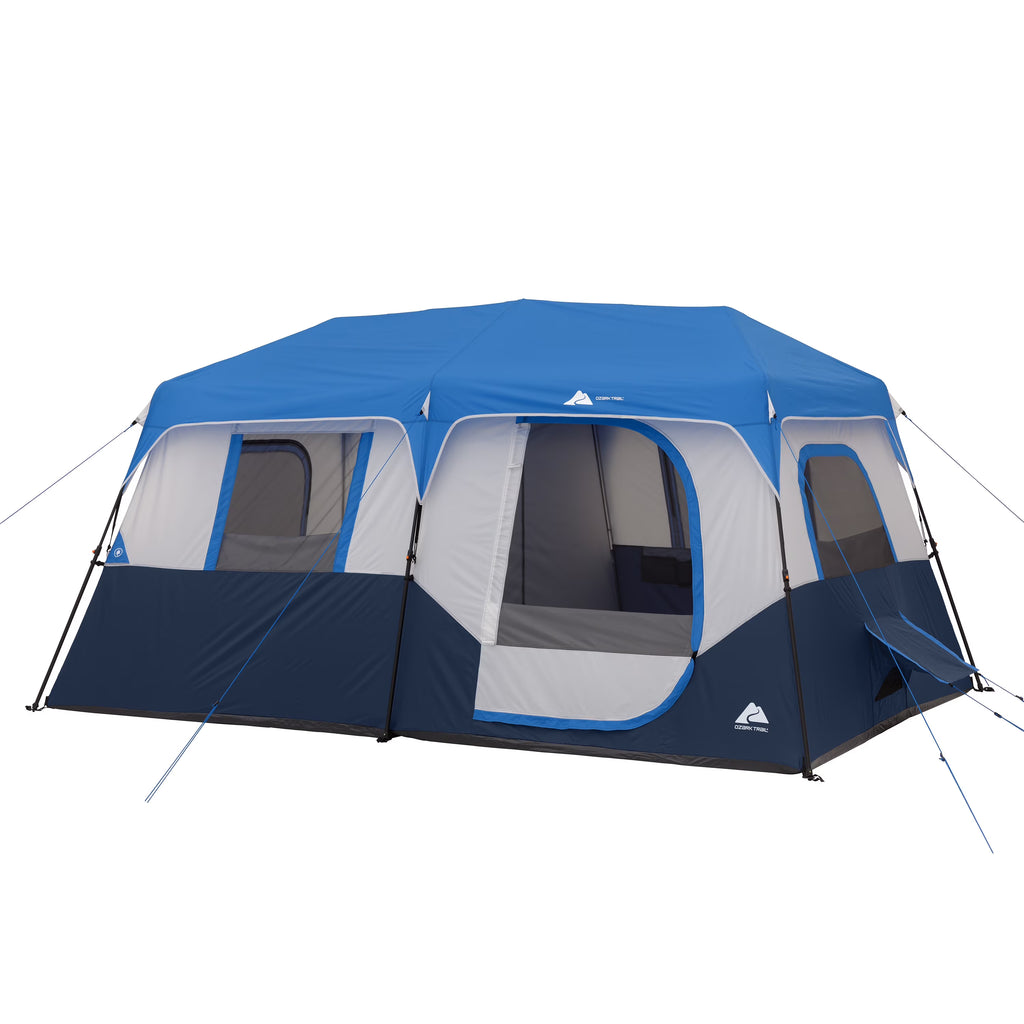 Ozark Trail 13' x 9' 8 - Person Cabin Tent with LED Lighted Poles, 32 lb