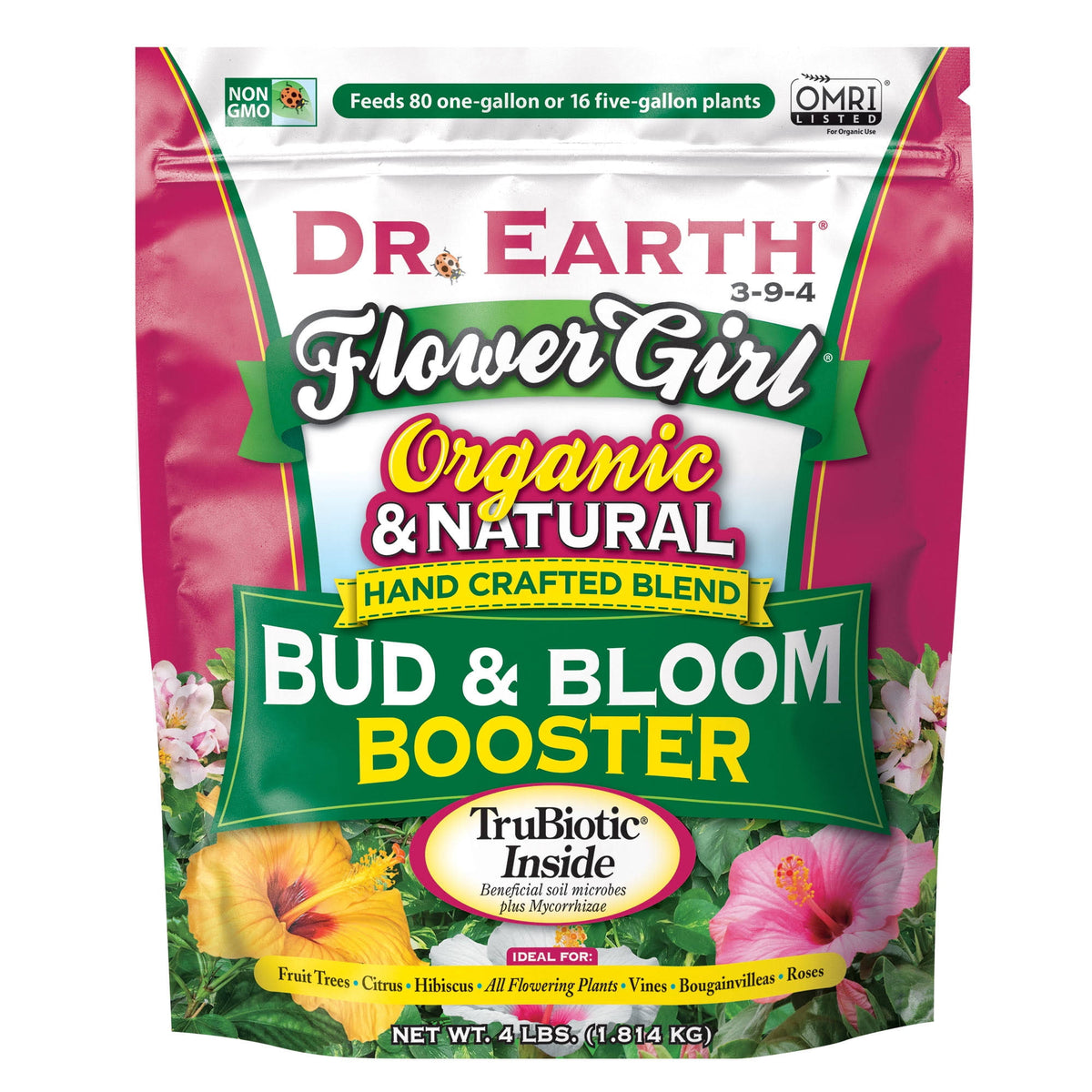 Dr. Earth Flower Girl Booster, Organic, Bud & Bloom, Premium - 4 lbs (1.814 kg)