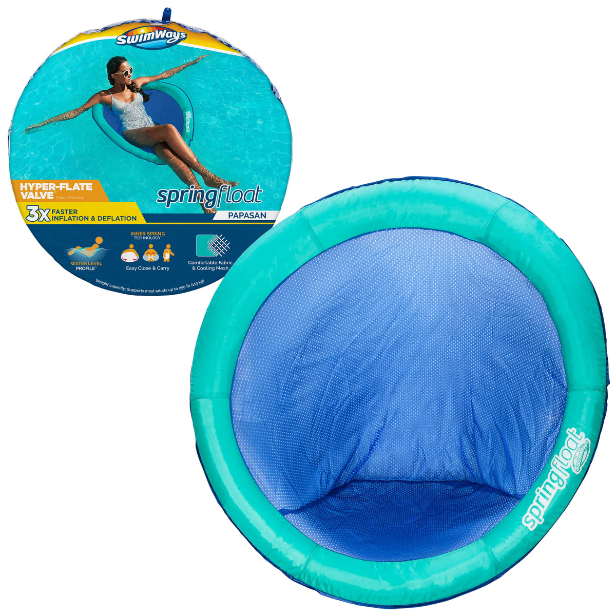 Swimways Papasan Spring Float - Aqua - Each