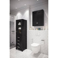 Crisler 24" W x 33" H x 8" D Solid Wood Wall Mounted Bathroom Cabinet Finish: Espresso