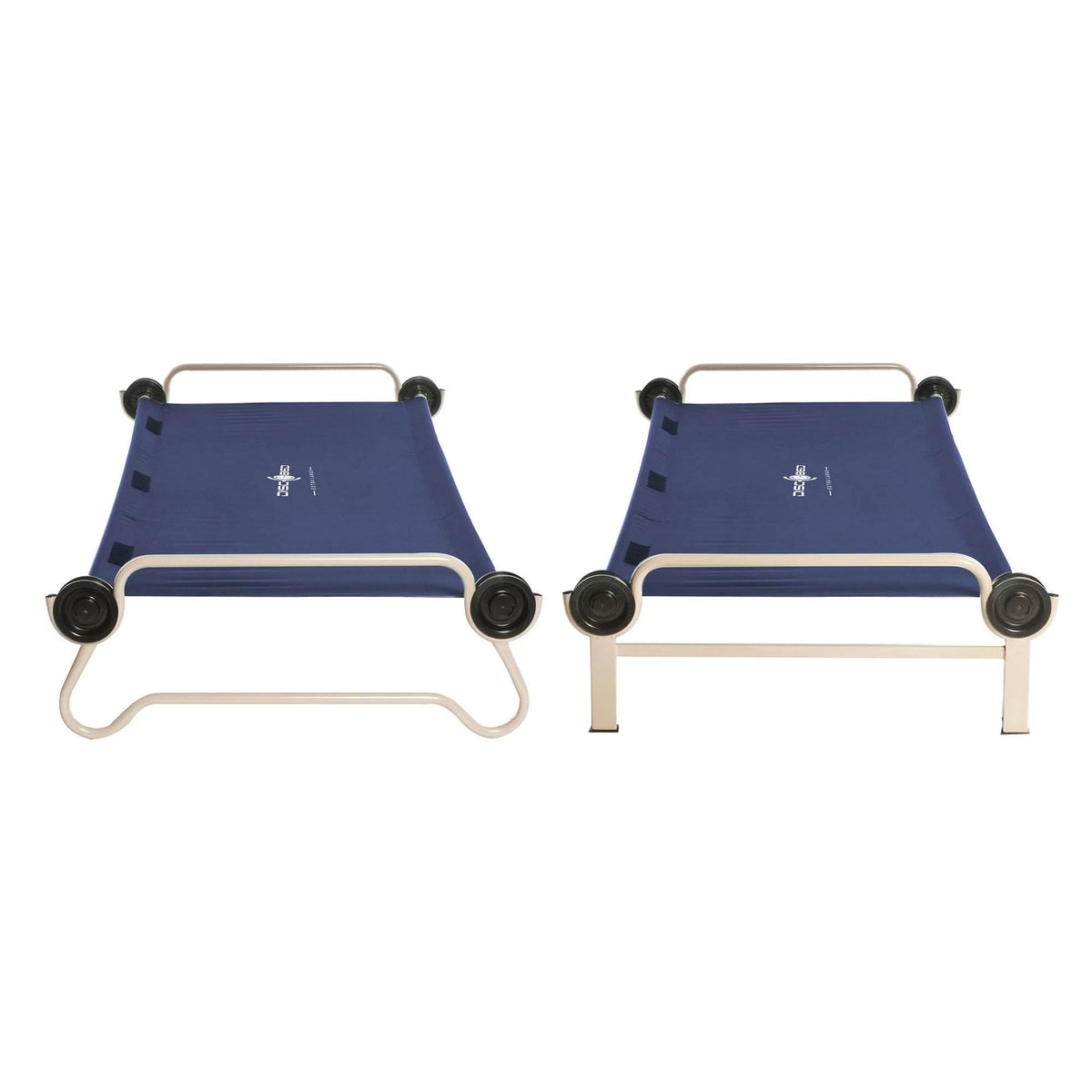 Disc - O - Bed XL Cam - O - Bunk Benchable Double Cot with Storage Organizers, Navy