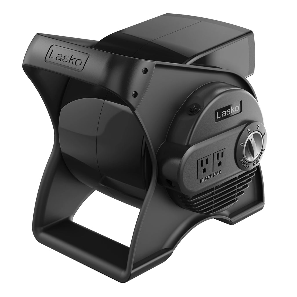 Lasko Pivoting Pro 12" 3 - Speed Rotating Head Free Standing Blower Fan, 289 CFM, Black, U12104