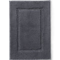 Lands' End Supima Cotton Non-Skid Bath Rug, Grey, 20x33