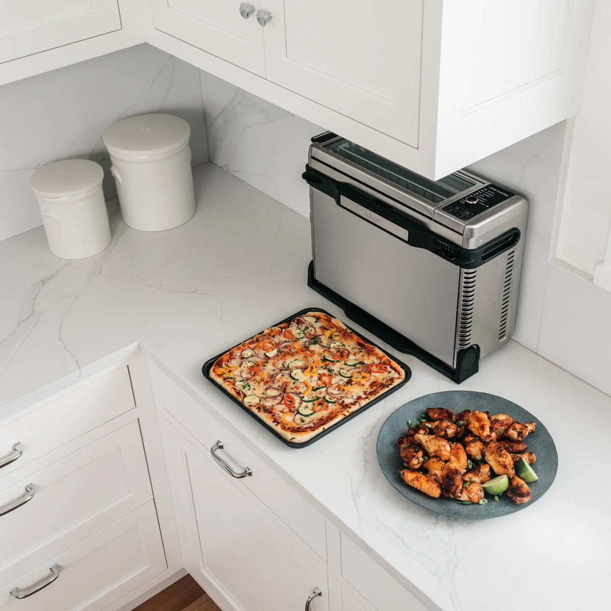 Ninja?? SP101 Foodia? 8 - in - 1 Digital Air Fry Oven, Flip - Away for Storage, Dehydrate, Keep Warm