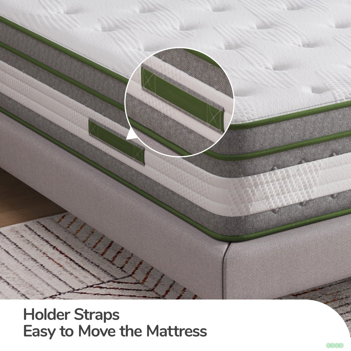 12 inch Queen Mattresses. Pocket Spring Hybrid Mattress with Gel Memory Foam for Cool Sleep