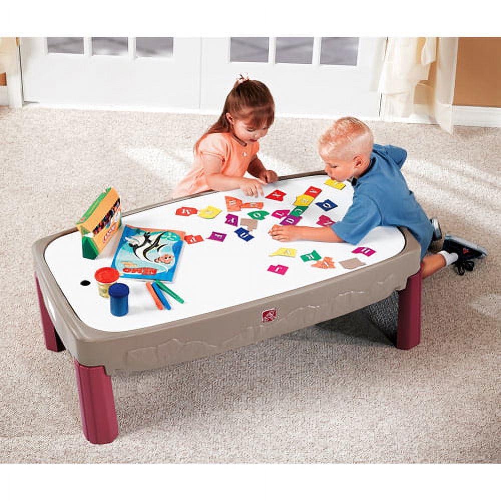 Step2 Deluxe Canyon Road Train Table and Chair Set Neutral Kids Outdoor Activity Table