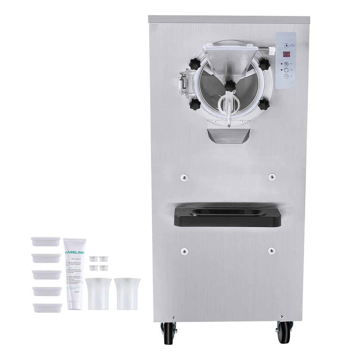 KFFKFF 20 - 25 L/J Capacity Commercial Hard Farm Ice Cream Maker 1 Flavor Automatic Cleaning