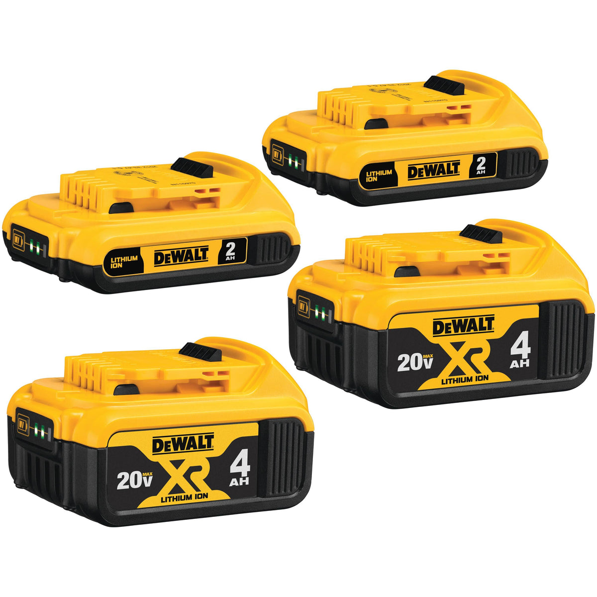 DeWalt DCB324-4 20V MAX* Lithium Ion Battery 4 Pack