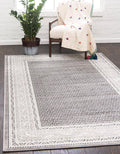 Tribeca 61cm x 94cm Gray Southwestern, Geometric, Rustic Accent Rug