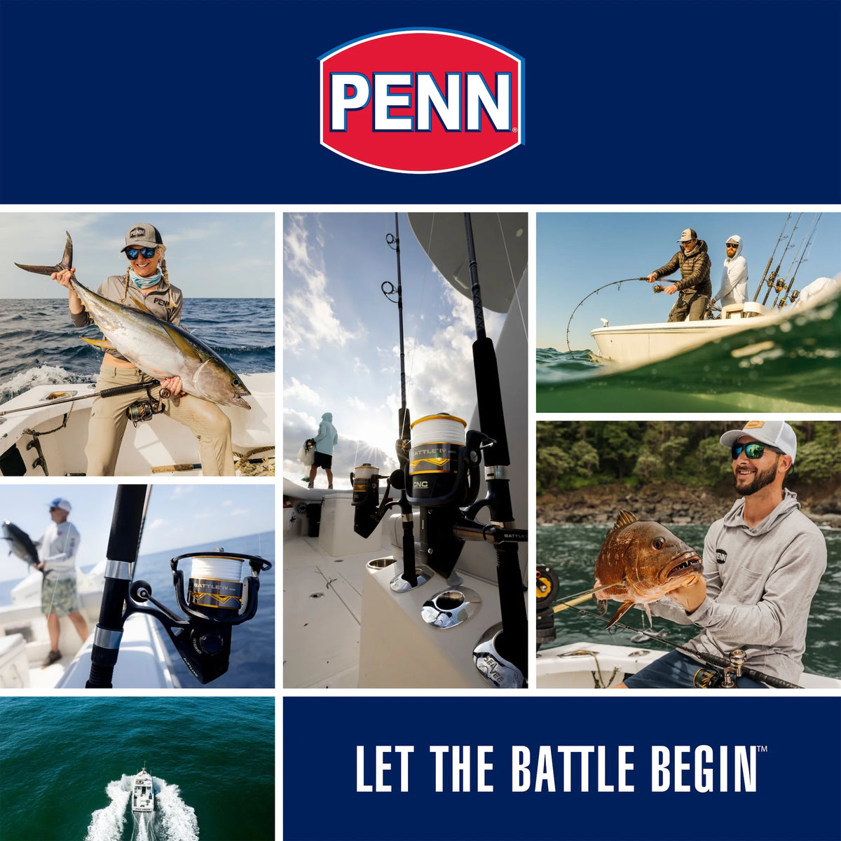 PENN Pursuit? IV Combo, 7' Medium Heavy Fishing Rod, 6000 Size Reel