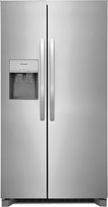 Frigidaire 25.6-cu ft Side-By-Side Refrigerator with Ice Maker (Fingerprint Resistant Stainless Steel) Energy Star | Frss26l3af
