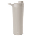 Simple Modern Stainless Steel Shaker Bottle with Ball 24oz | Metal Insulated Cup for Protein Mixes, Shakes and Pre Workout | Rally Collection | Almond