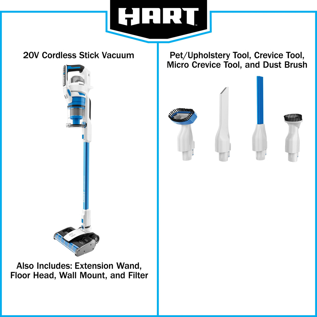 HART 20V Cordless Vacuum Cleaner - Cyclonic Technology