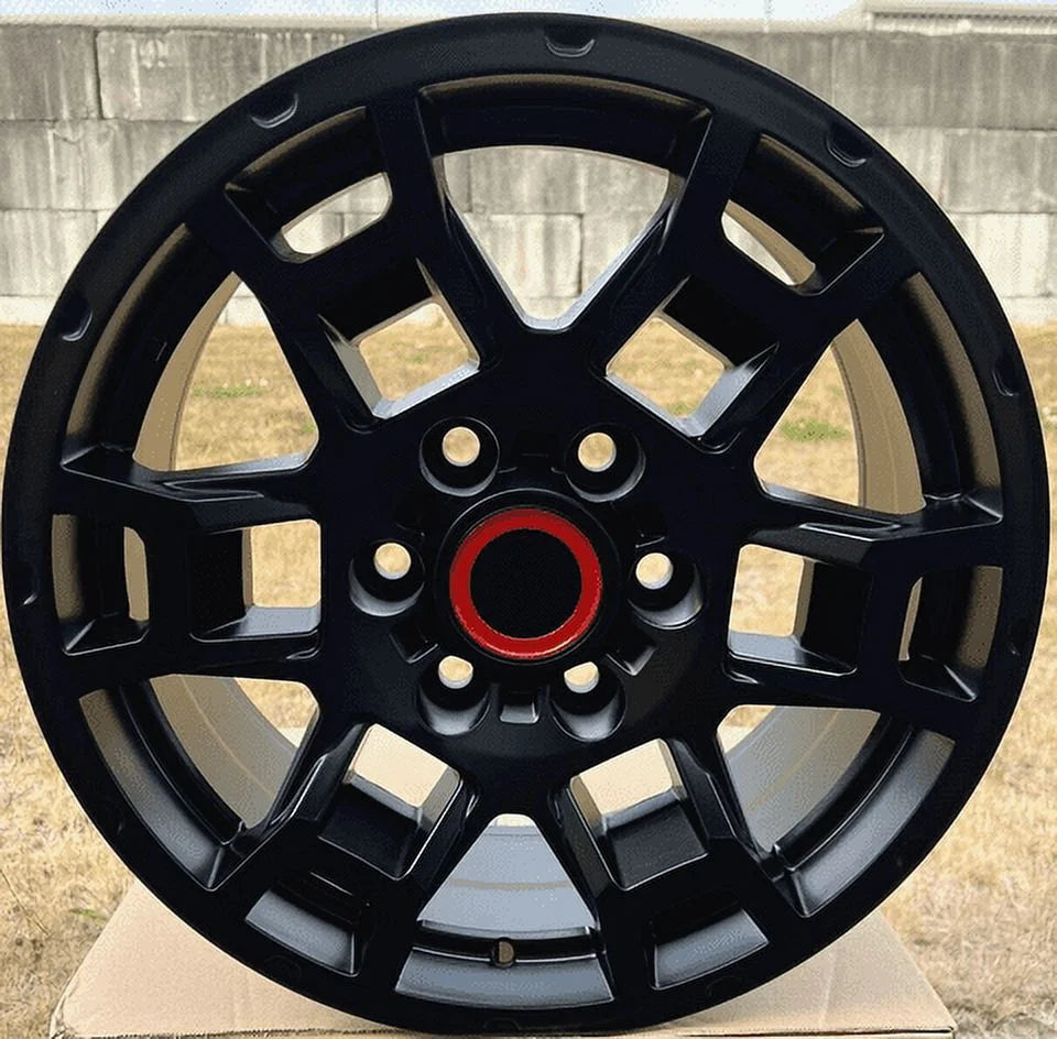 Thewheeldepot Aluminum Alloy 17 - Inch Wheel, 6x139.7 Lug, 17in x 8in/9in Rim, 6 Lugs, Black for Tacoma, 1 Pack