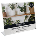 Special Moments Freestanding Borderless L-Shaped Horizontal Plastic Picture Frames, 8x10 in.