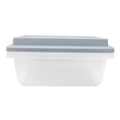 Hefty 18qt Plastic Storage Bin with Gray Hi-Rise Stackable Lid