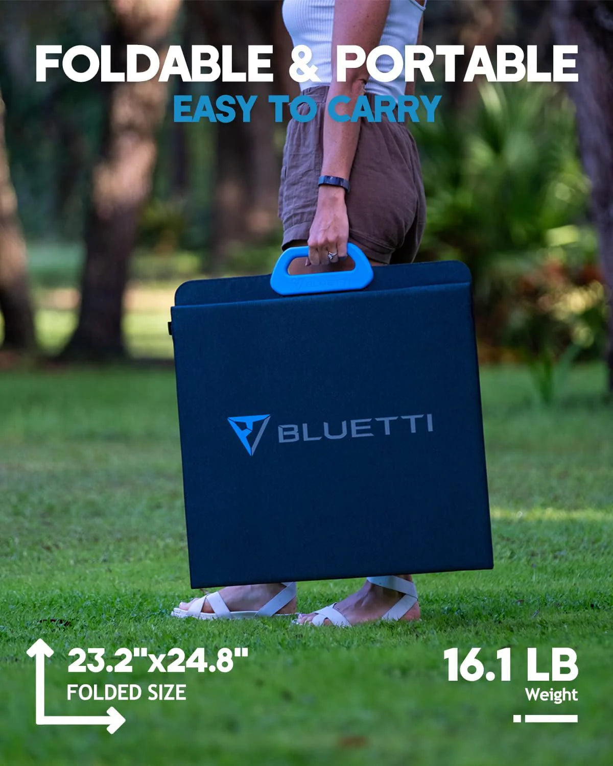 Bluetti Portable Solar Generator with 3 PV200 200W Solar Panels Included, AC200MAX 2048wh Power Station, LiFePO4 Battery Pack Expandable to 8192wh for Home Use, Trip, Emergency