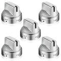 Lapert Strongest Version WB03x24818*5 Pack Gas Stove Knob Replacement for ge,100% Stainless Steel Stove Replacement Knobs PS11729081 AP5989029,Compatible