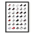 Haus and Hues Sneaker Posters for Guys - Michael Jordan Shoes Poster, Sneaker Wall Art Cool Posters for Guys Bedroom, 12x16