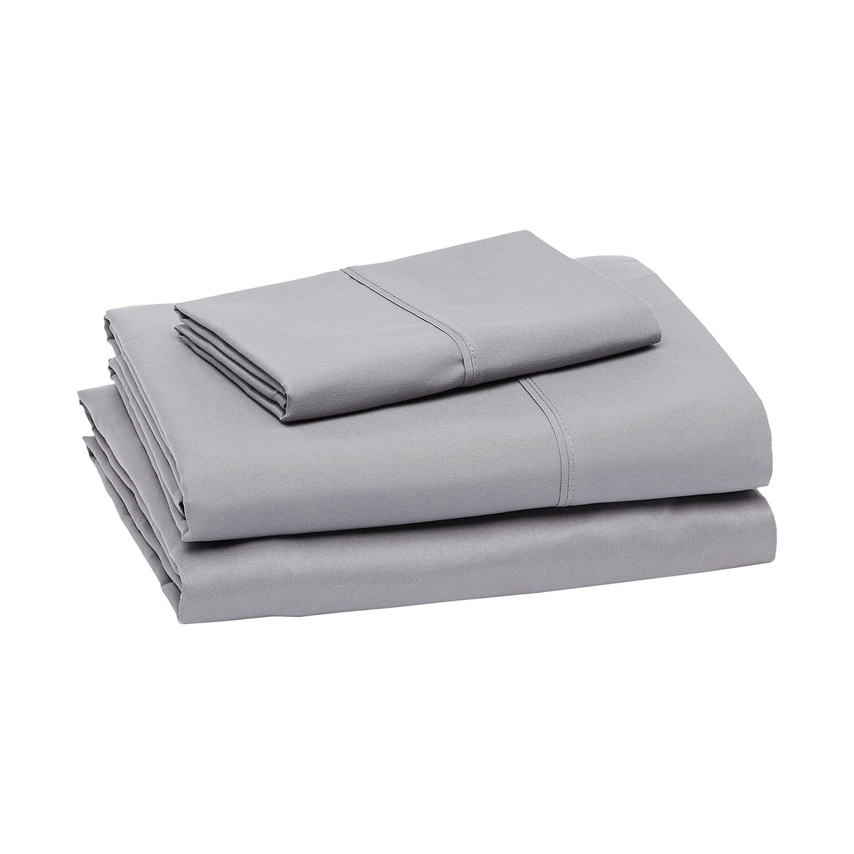 AmazonBasics Microfiber Sheet Set - Twin Extra-Long, Dark Grey