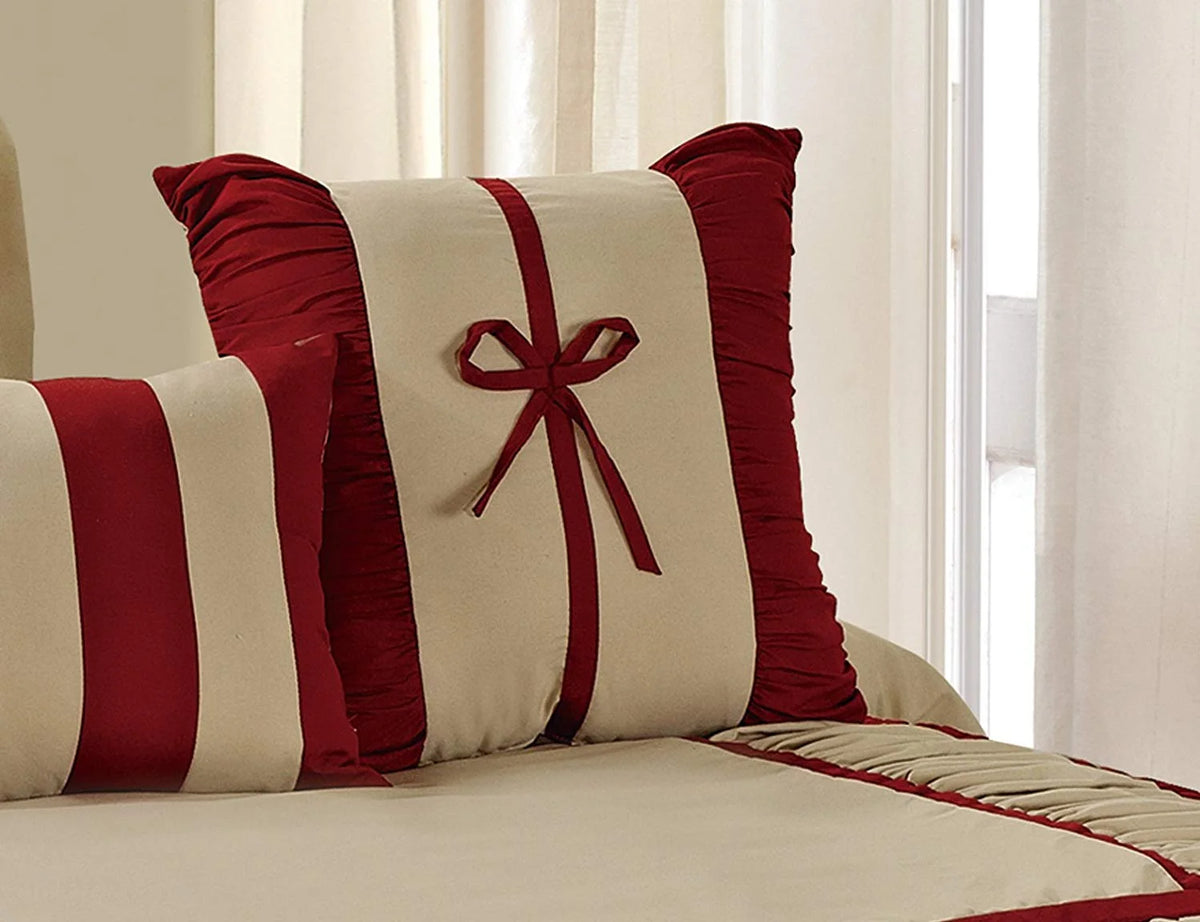 HIG Gray 7 Piece Bed in a Bag Comforter Set, Queen Bed Sets for Adults