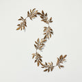 5' Decorative Metal Leaf Christmas Garland Antique Brass - Hearth & Hand with Magnolia