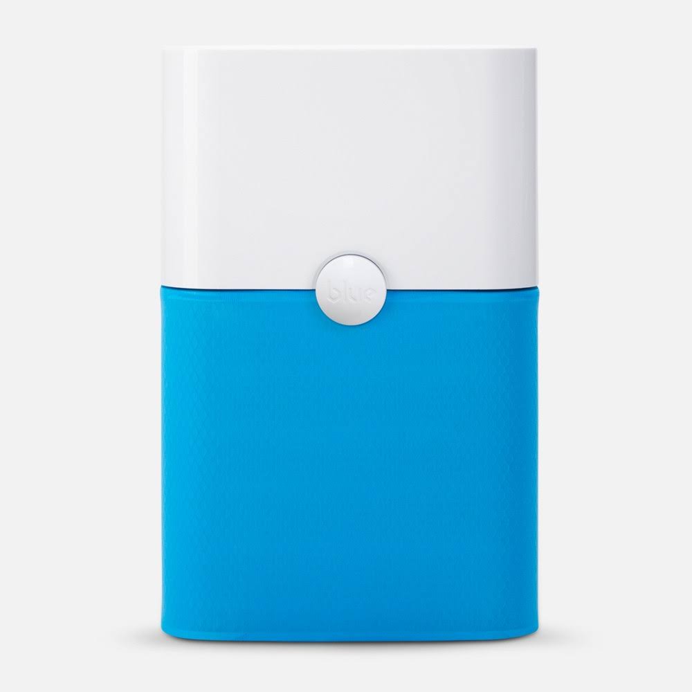 Blueair Pure 211+ Air Purifier with Allergen and Odor Remover, White/Blue