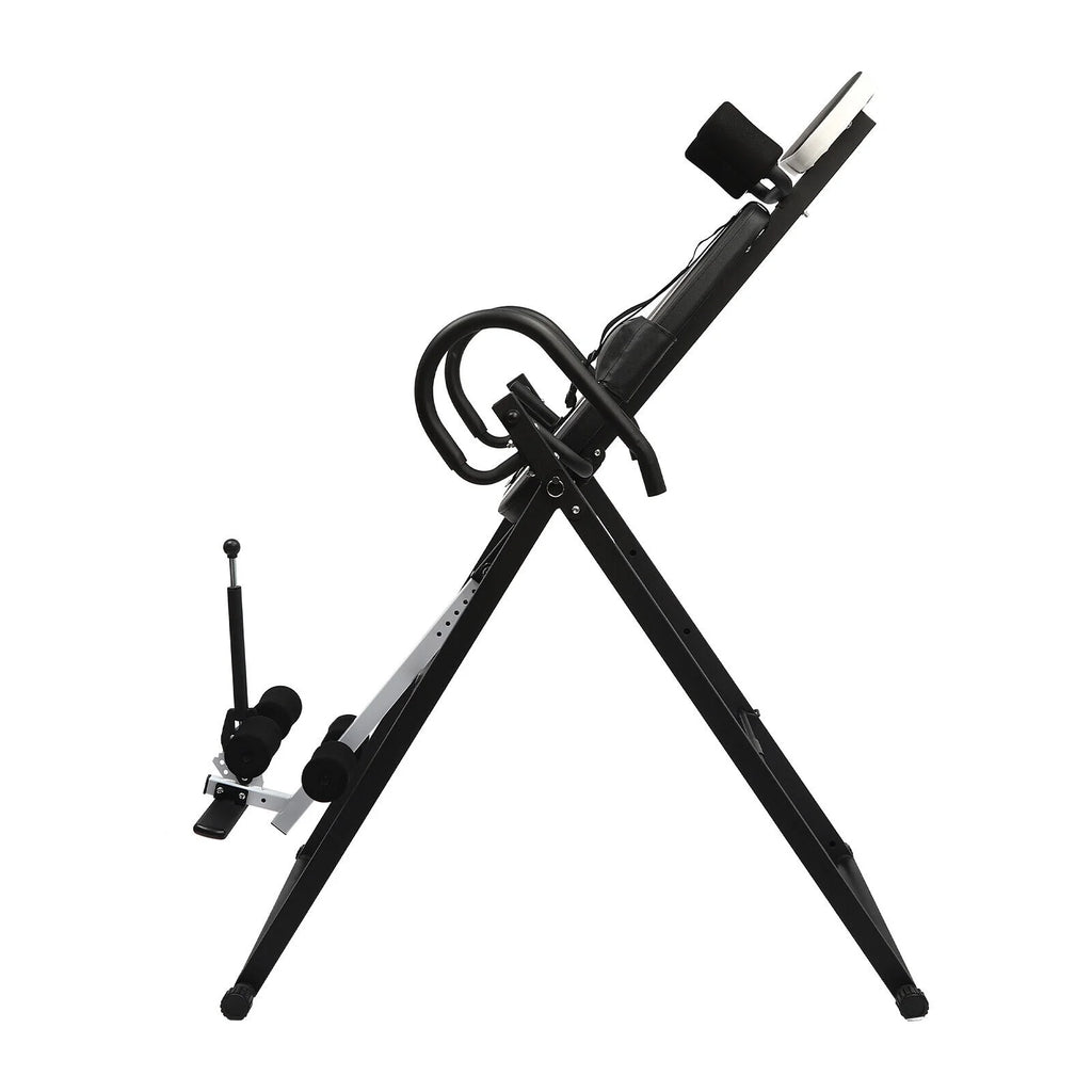 Foldable Inversion Table Teeter Advanced Back Pain Ankle Relief Gravity Fitness