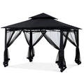 Sturdy Patio Gazebo 8 ft x 8 ft with Mosquito Netting by ABCCANOPY