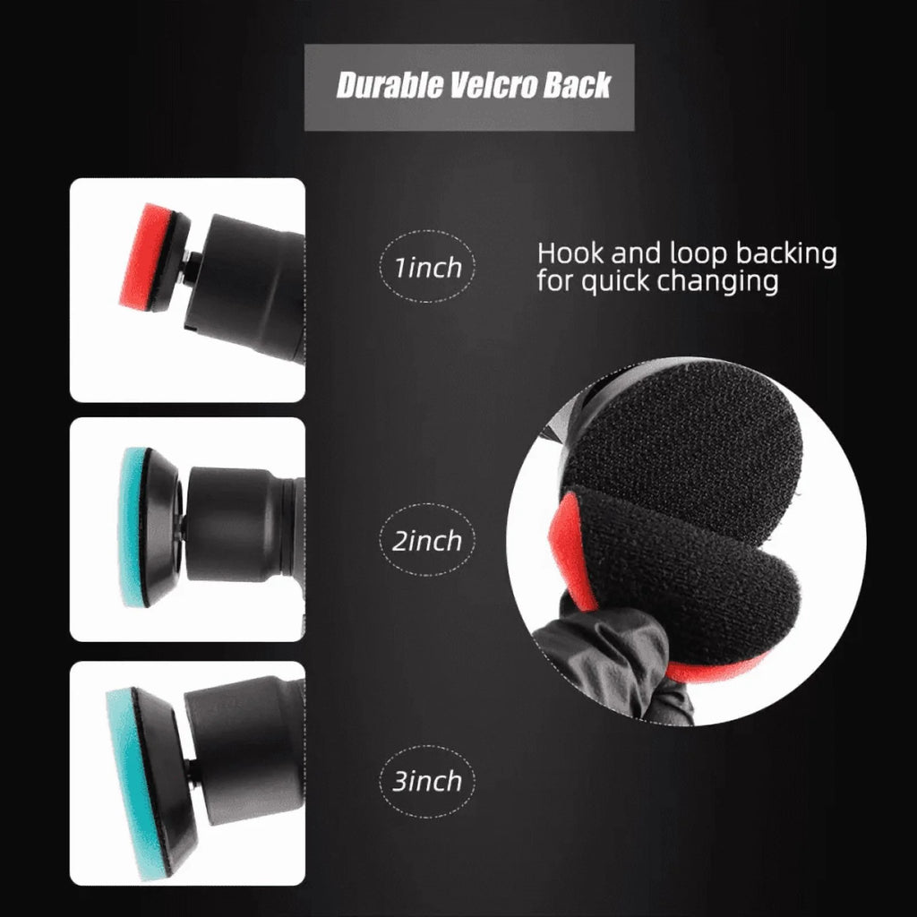 SPTA Cordless Mini Polisher, 12V Multi Polisher, Micro Cordless Scratches Killer Car Polisher RO/DA Mini Auto Machine Set with Polishing Pad and Wool Pads for Polishing, Sanding and Cleaning