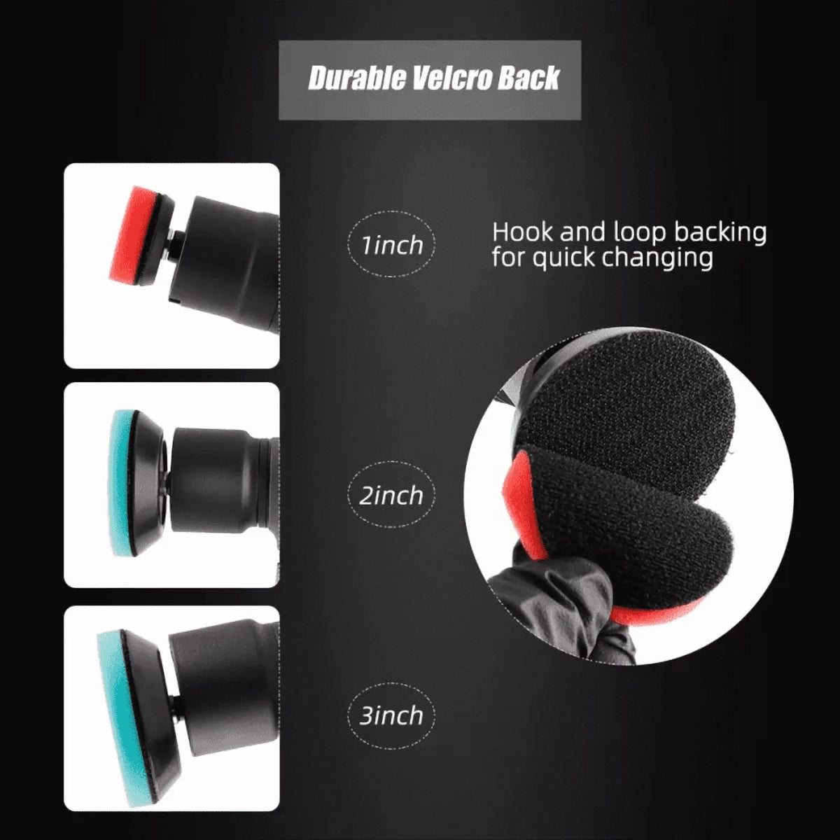 SPTA Cordless Mini Polisher, 12V Multi Polisher, Micro Cordless Scratches Killer Car Polisher RO/DA Mini Auto Machine Set with Polishing Pad and Wool Pads for Polishing, Sanding and Cleaning