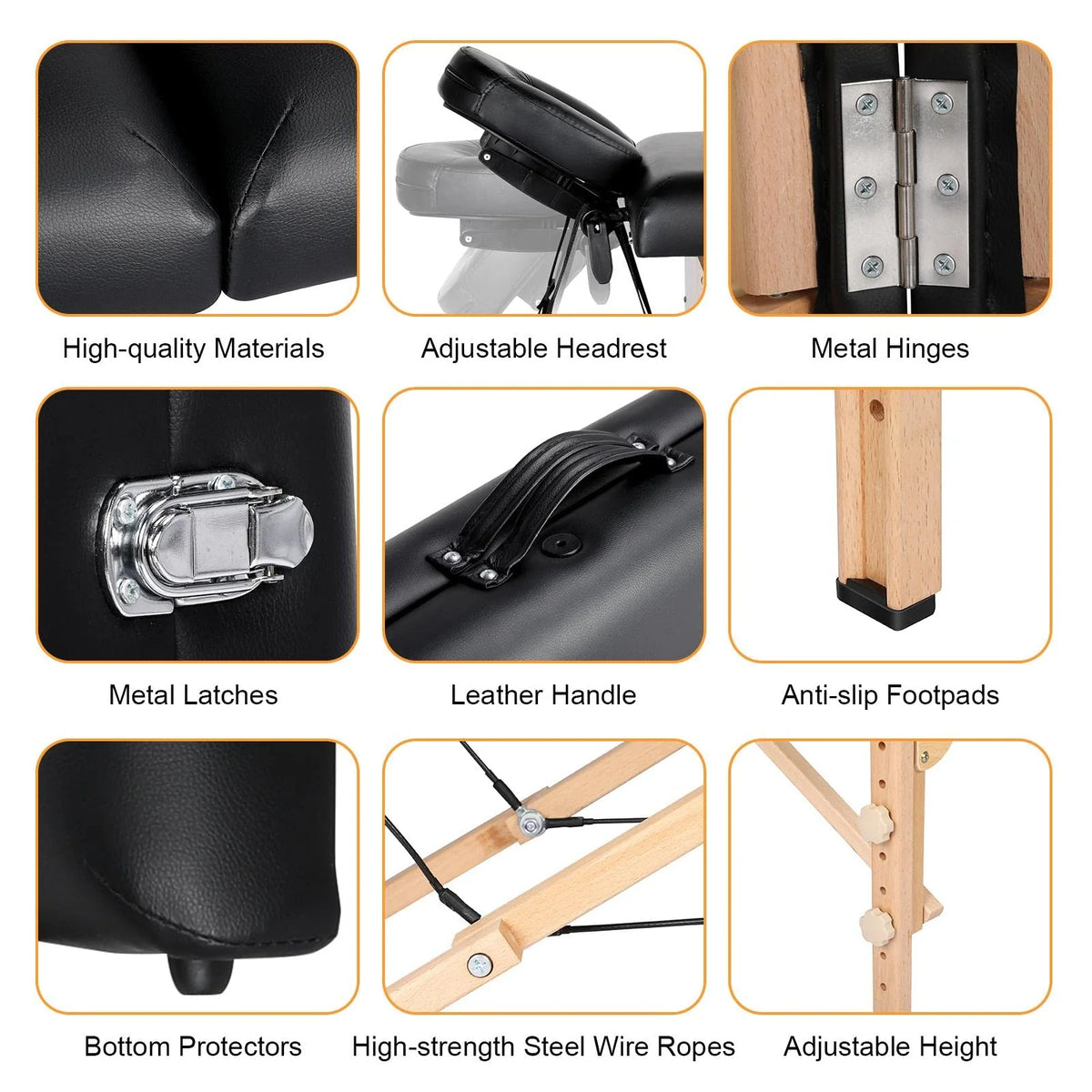 Yaheetech Portable Massage Bed for Beauty Tattoo