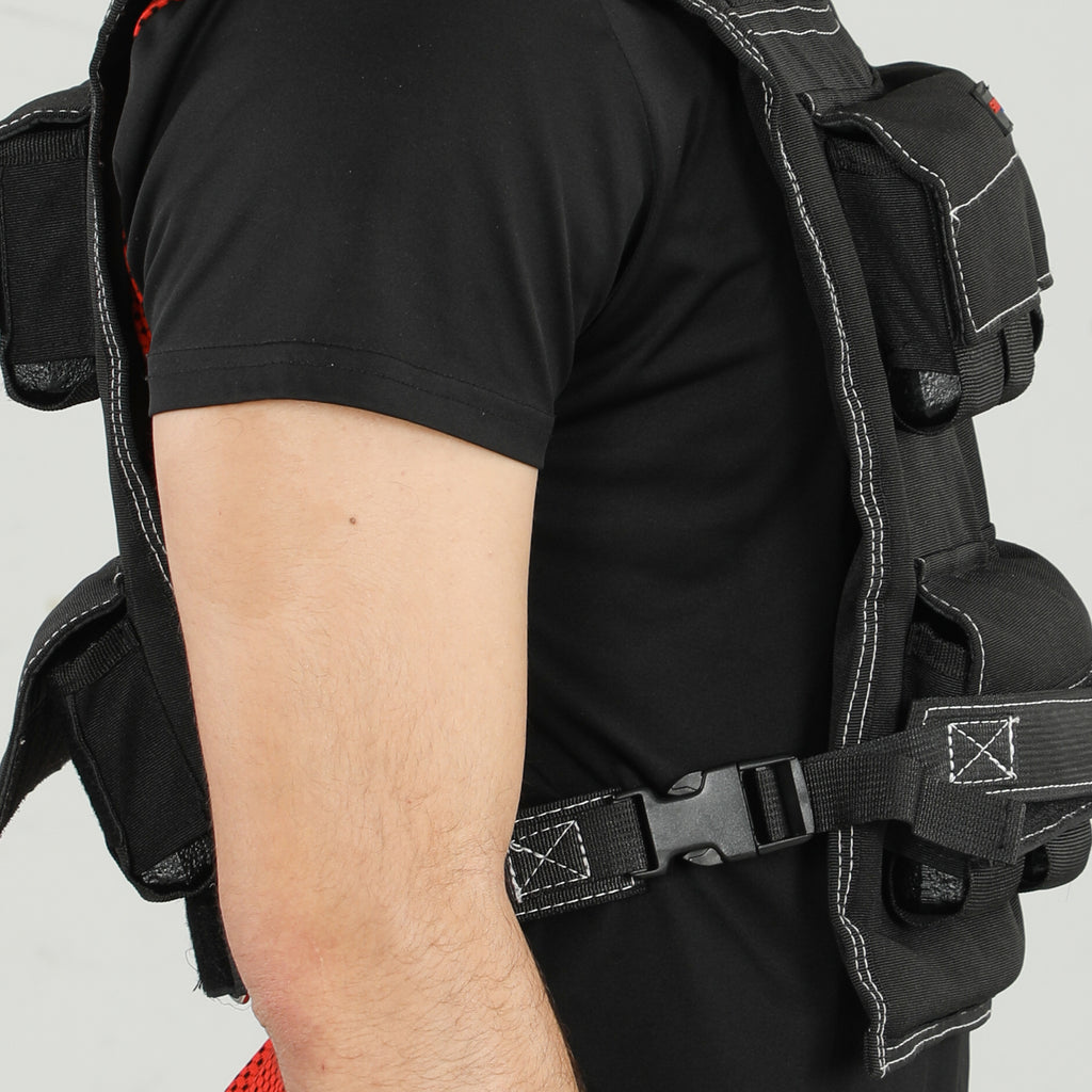 SPORTNOW 20 kg Anpassbare Gewichtsweste mit verstellbaren Gurten und reflektierenden Streifen, für Männer und Frauen