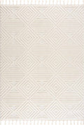 Hauteloom Manyas Embossed Bone Area Rug