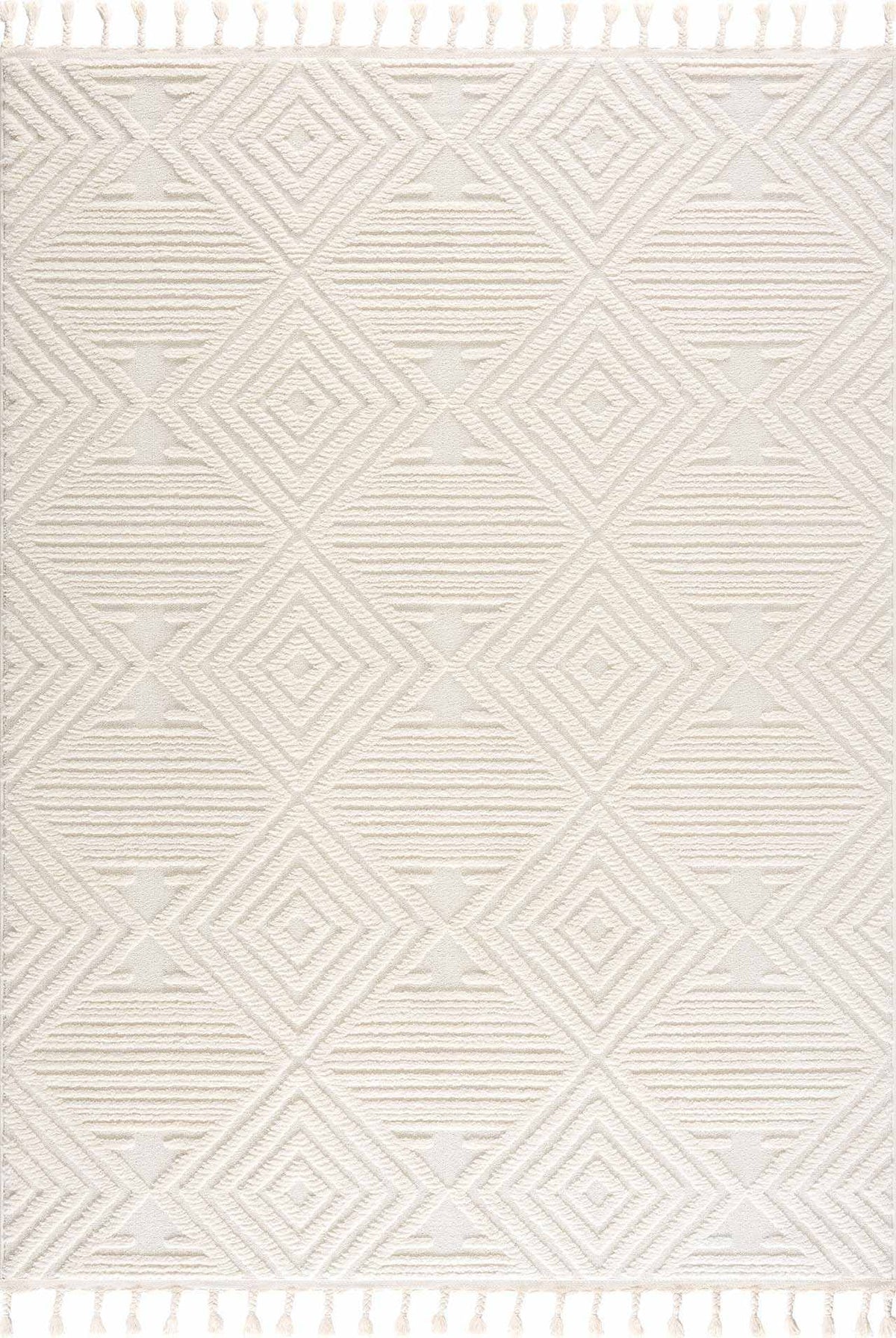 Hauteloom Manyas Embossed Bone Area Rug