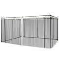 Outsunny Replacement Mesh Mosquito Netting Screen Walls for 10' x 12' Patio Gazebo 4-Panel Sidewalls with Zippers Wall Only Can