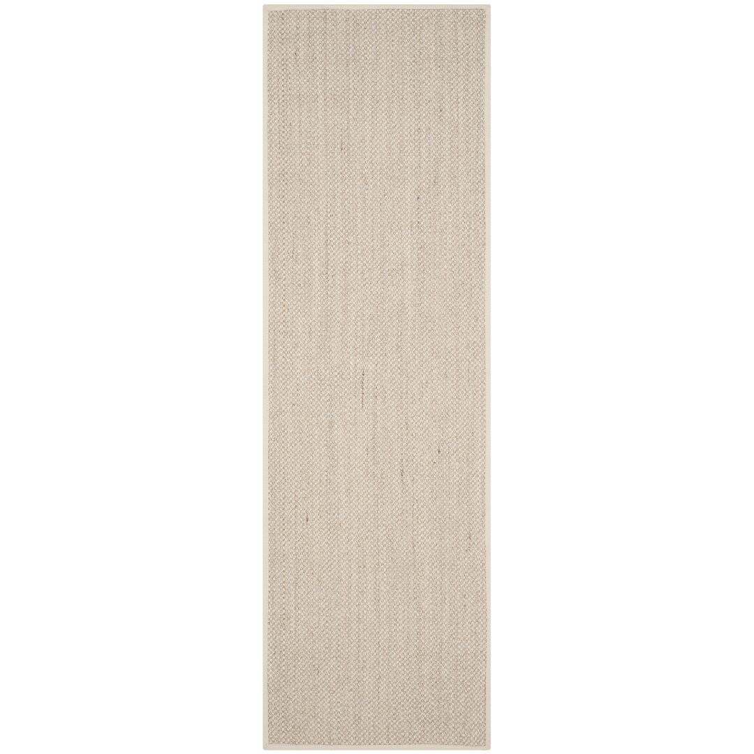 Tallowick Sisal Marble/Beige Area Rug Beachcrest Home Rug Size: Runner 2'6" x 8'
