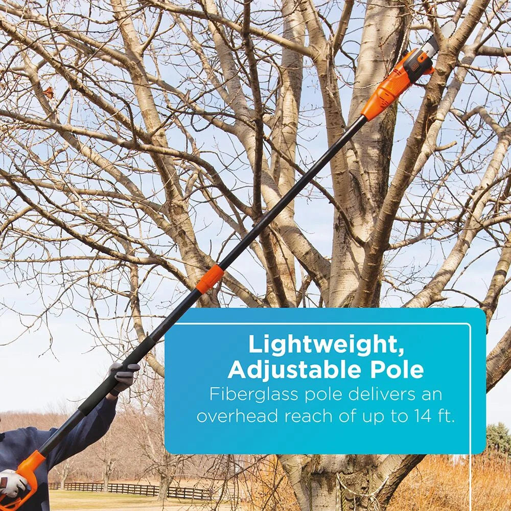 BLACK+DECKER 20V Max* Lithium Pole Pruning Saw, Bare Tool Only (LPP120B)