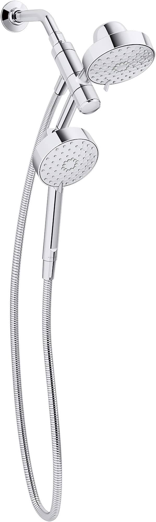Kohler 23218-G-CP Awaken 2-in-1 Multifunction 1.75 GPM Shower Combo Kit, Polished Chrome