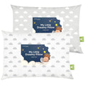 KeaBabies 2-Pack Toddler Pillow - Soft Organic Cotton Kids Pillows for Sleeping - 13x18 Travel Pillow for Kids Age 2-5 (Cloud)