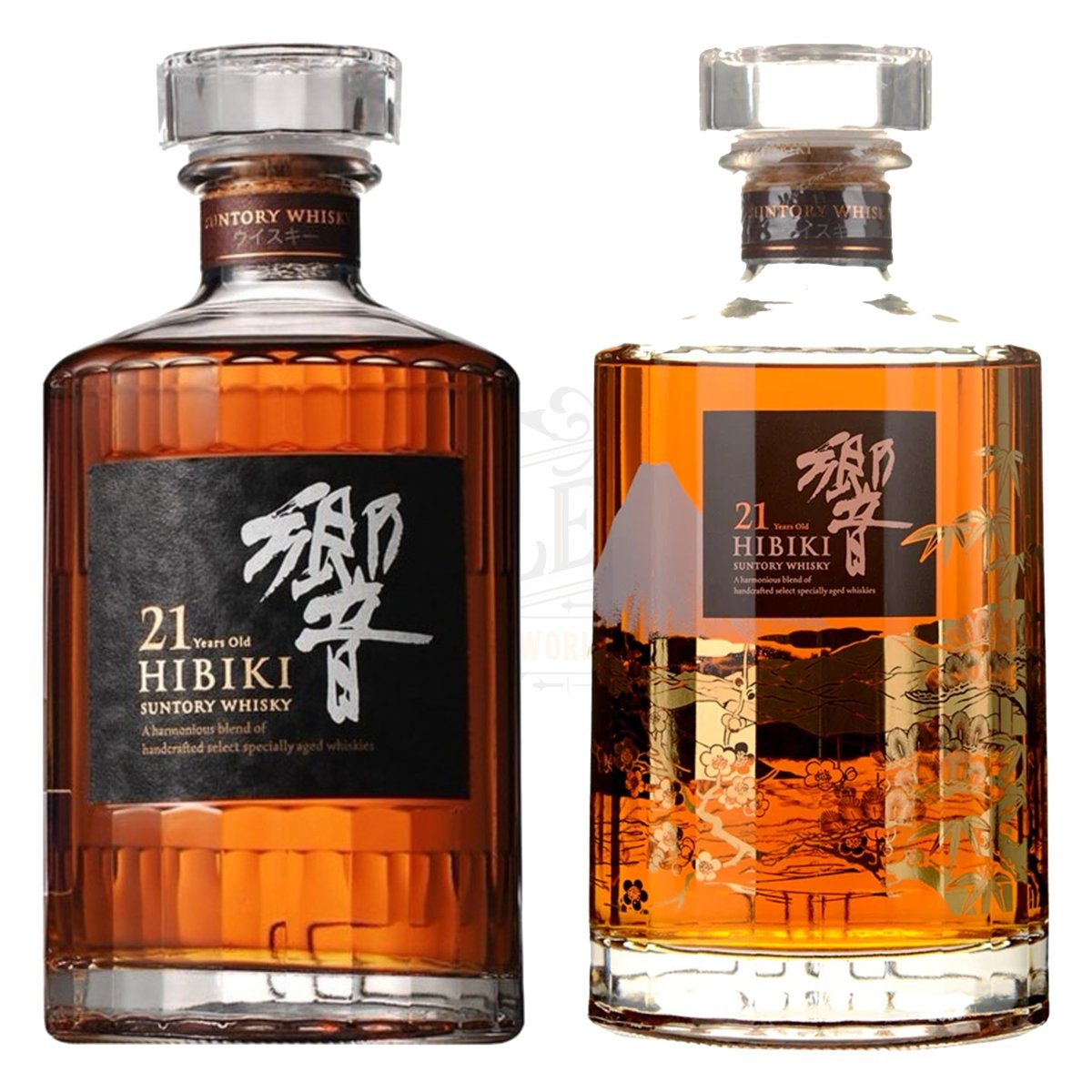 Hibiki 21 Year & 21 Year "old Mount Fuji" Bundle