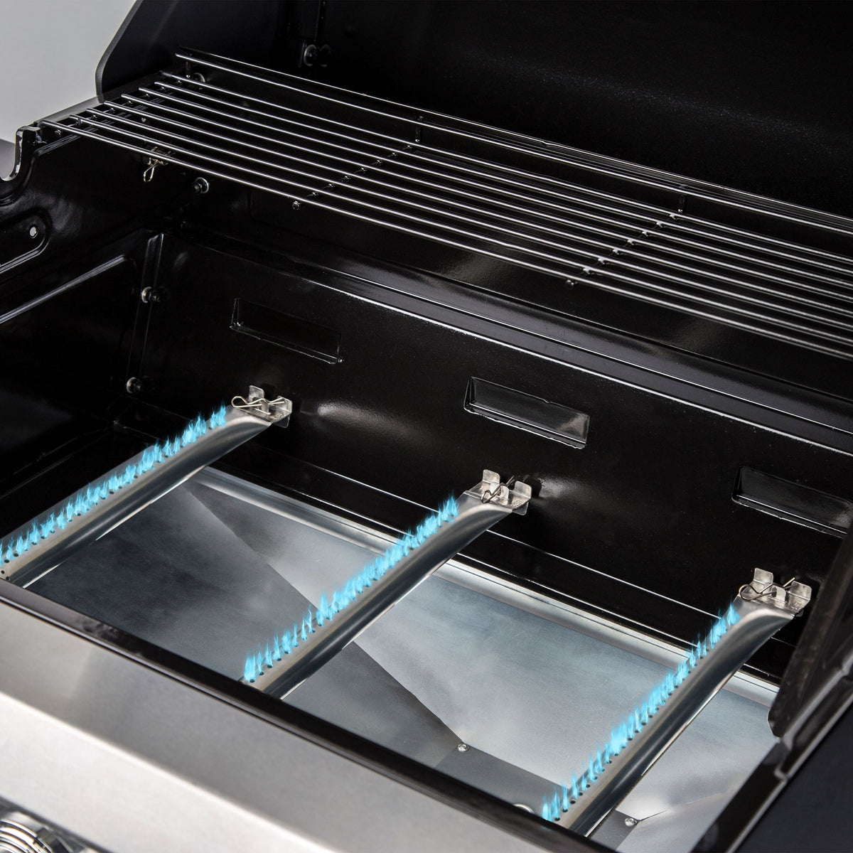 Glo 3 Burner Red Propane Gas Grill