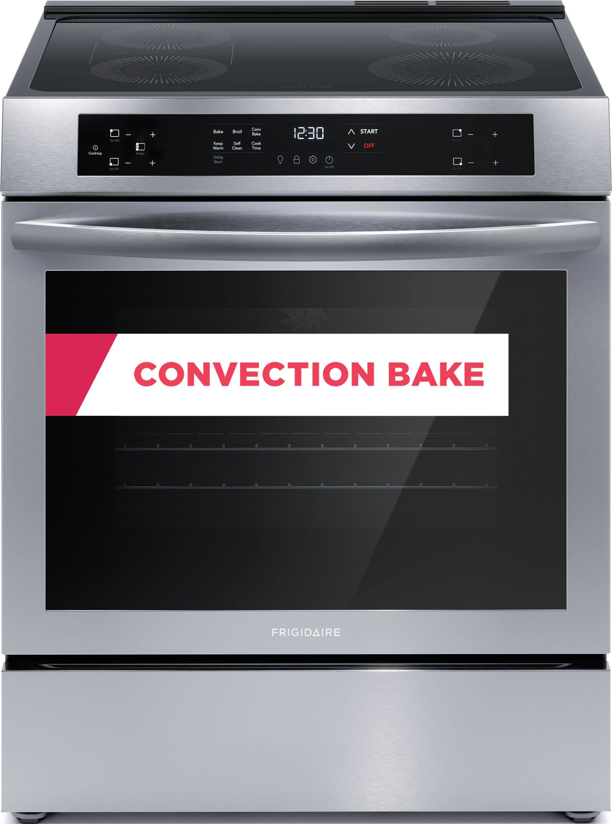 Frigidaire - 30" Front Control Induction Range with Convection Bake