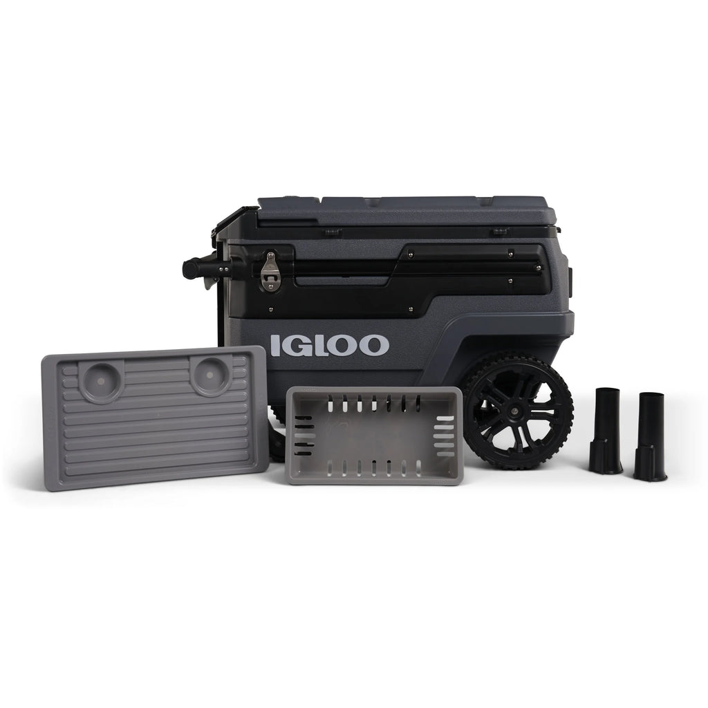 Igloo 70 QT Trailmate Journey Rolling Cooler, Carbonite Gray