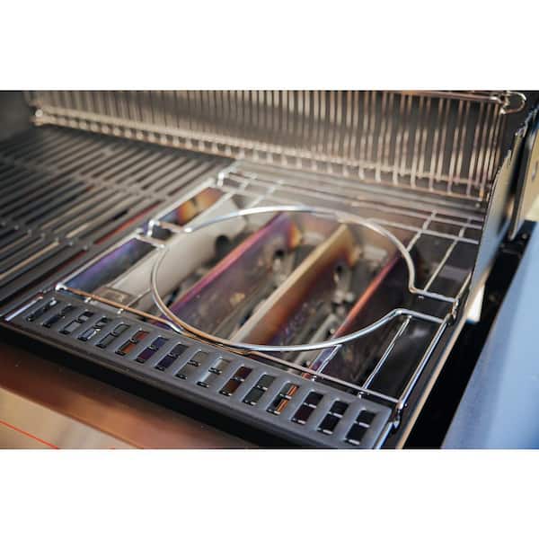 Genesis SPX-435 4-Burner Natural Smart Gas Grill in Stainless Steel with Side Burner